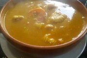 Sopa de Pescado y Mariscos, cocina dominicana