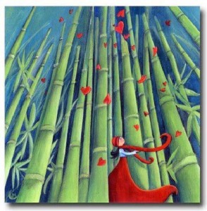 el helecho y el bambu