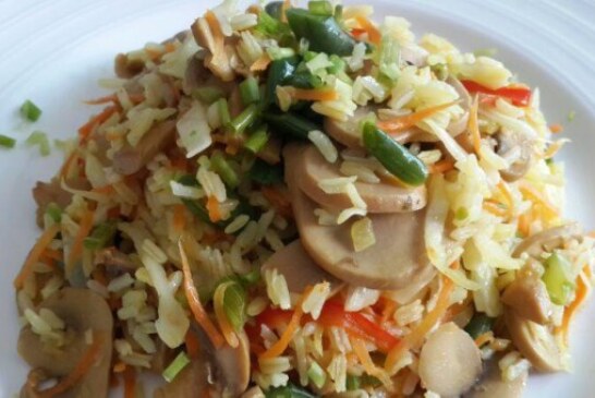 Arroz Integral con Vegetales