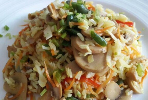 Arroz Integral con Vegetales