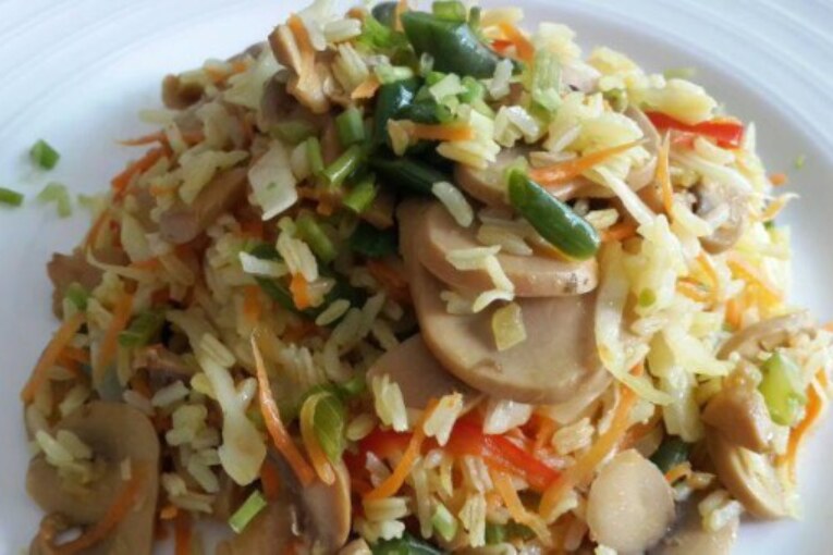 Arroz Integral con Vegetales