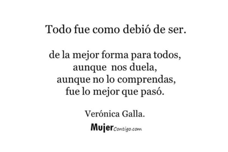 Todo fue como debió de ser.